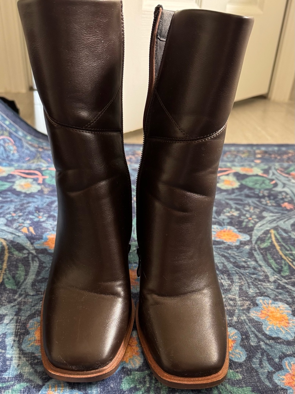 Women’s Dark Brown Leather Ankle Boots